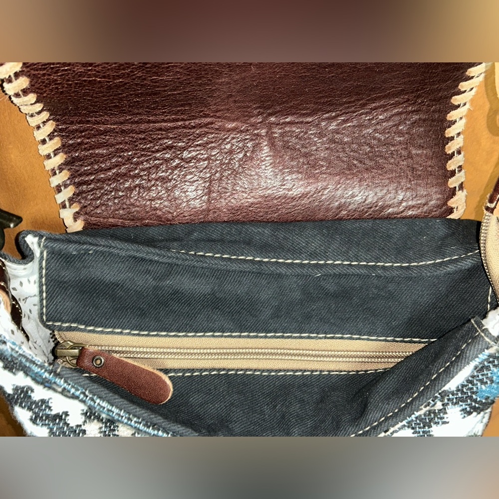 Myra Bag Brown and Black Shoulder Bag - Picture 10 of 14